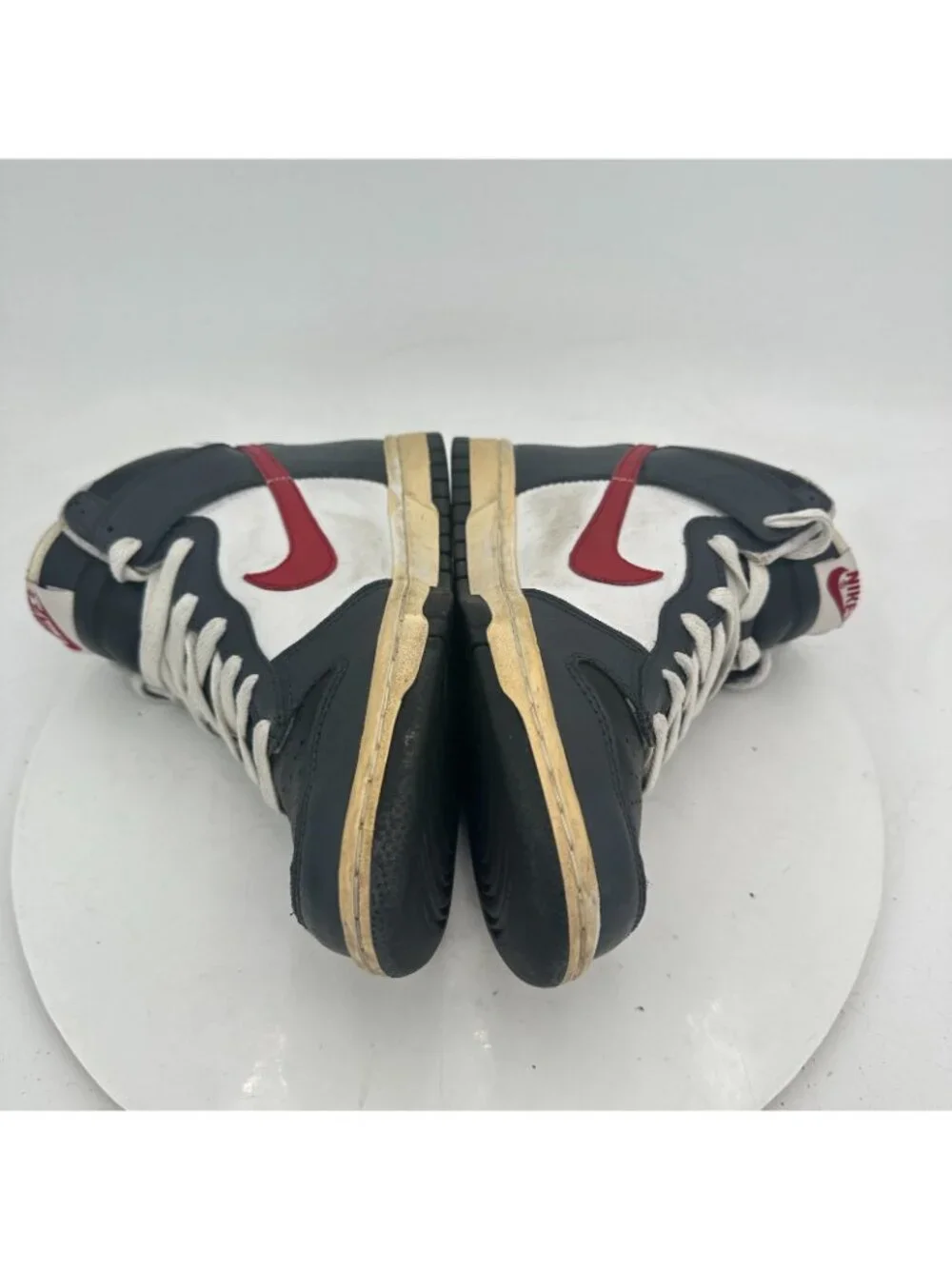 Nike Dunk High Youth Size 5Y Women 6.5 308319-061 Black Varisty Red Shoes